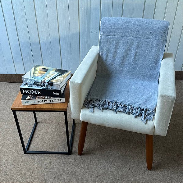 Manta M Cinza Grafite - 1,80m x 2,40m