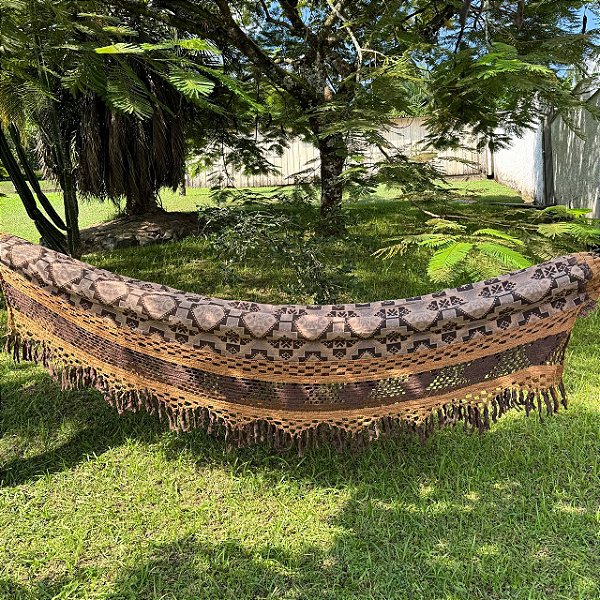 Rede de Descanso Casal Bucho de Boi - Marrom & Caramelo