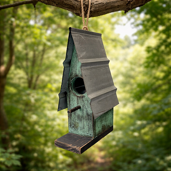 Casinha de Passarinho - Telhado Zinco