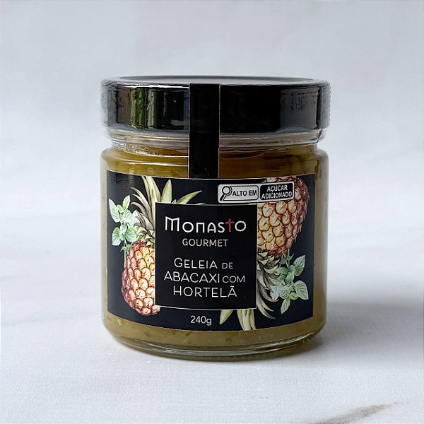 Geleia de Abacaxi com Hortelã - Monasto Gourmet