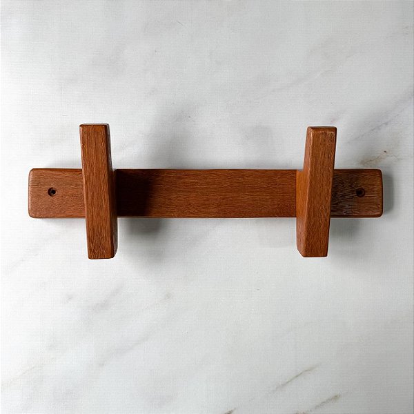 Cabideiro de Madeira - 2 ganchos