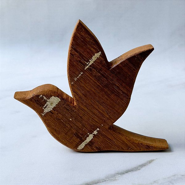 Pássaro de Madeira Decorativo