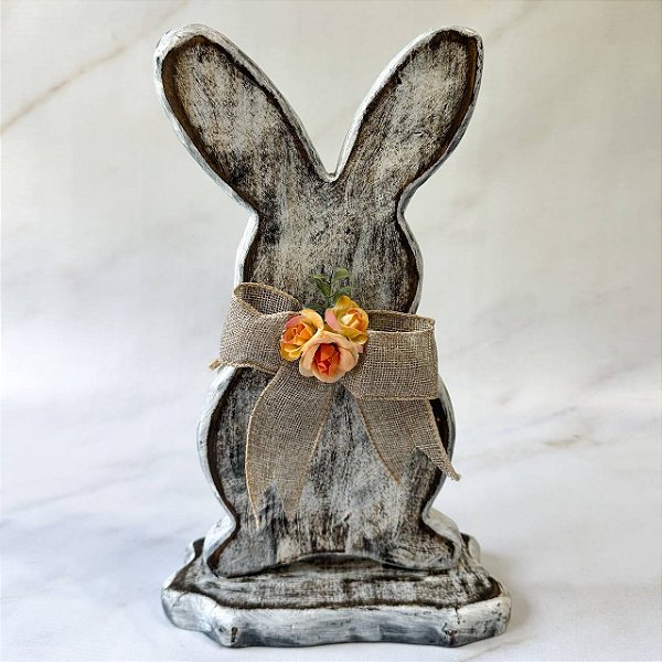 Coelho Decorativo de Madeira