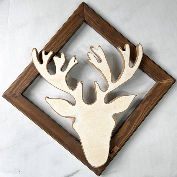 Quadro Decorativo Cabeça de Alce