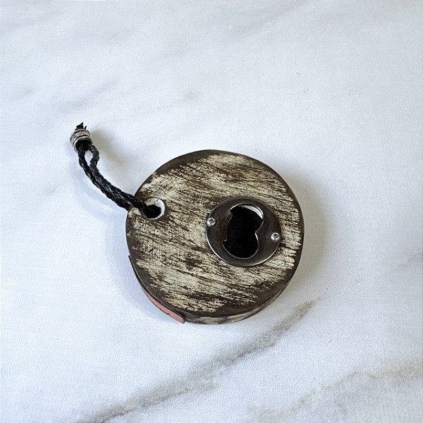 Abridor de Garrafa de Madeira - Redondo