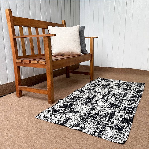 Beira Cama Boho - Mármore Preto