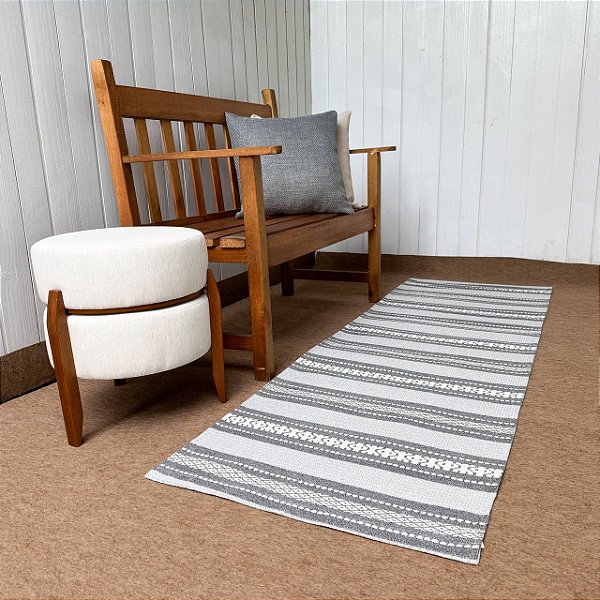 Passadeira Emborrachada 2m x 65cm - Inca Cinza