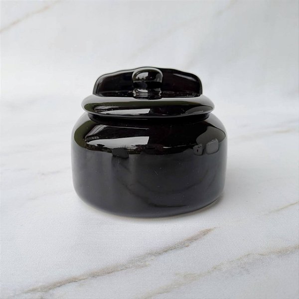 Saleiro de Cerâmica - Preto