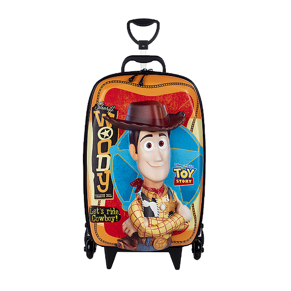 Mochila Infantil Toy Story Woody Maxtoy Diplomata com Rodinha Tripla
