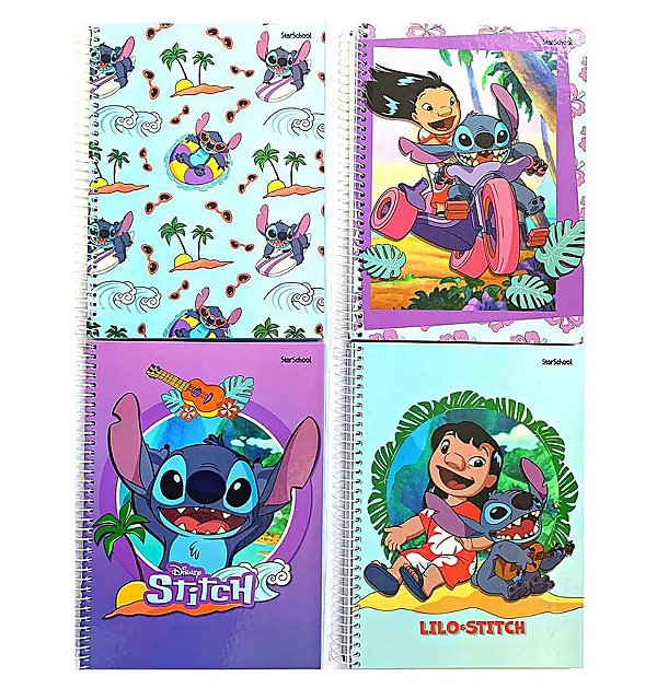 Caderno Jandaia StarSchool Lilo e Stitch 10 materias Sortidos