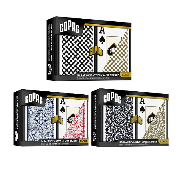 Baralho Plástico Copag Class Duplo Estojo C/2 Baralhos