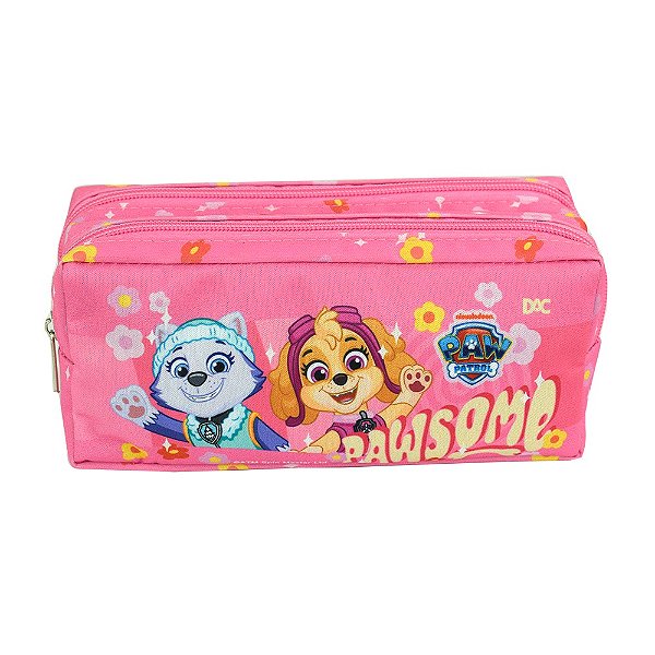 Estojo Escolar Duplo Patrulha Canina 2 Zíper DAC