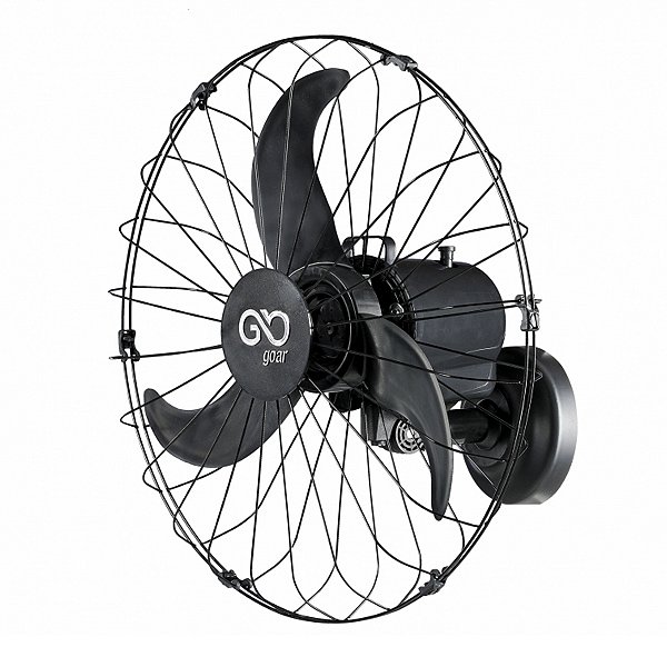 Ventilador De Parede Goar 60 cm Preto 3 Pás Bivolt