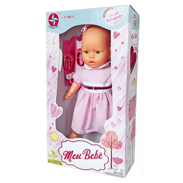Boneca Meu Bebê 60cm Estrela