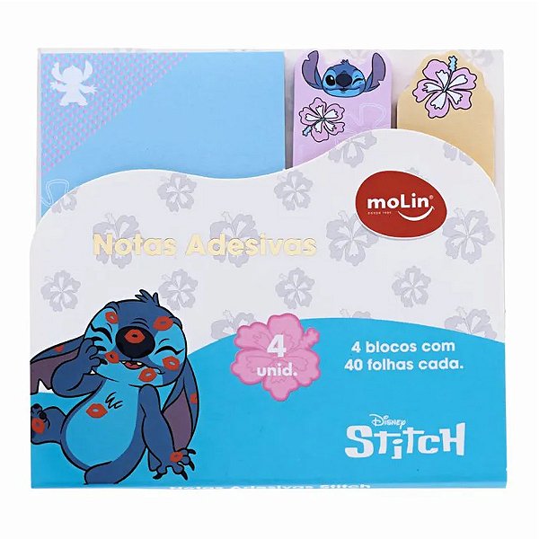 Bloco de Notas Adesivas Stitch Disney Molin