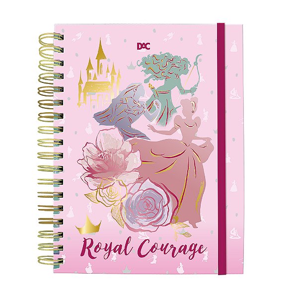 Caderno Inteligente Smart Universitário Disney Princesas 10 Mat Removivel 90g