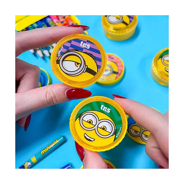 Apontador com Deposito Minions Tris - 1 Unidade