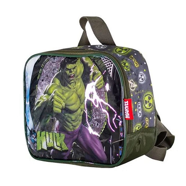 Lancheira Térmica Hulk Marvel Merendeira Infantil Escolar
