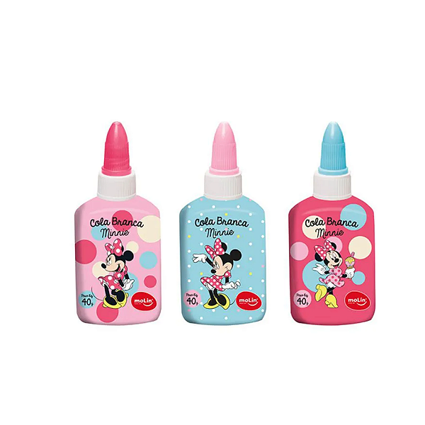 Cola Branca Escolar Molin Minnie Mouse 40g