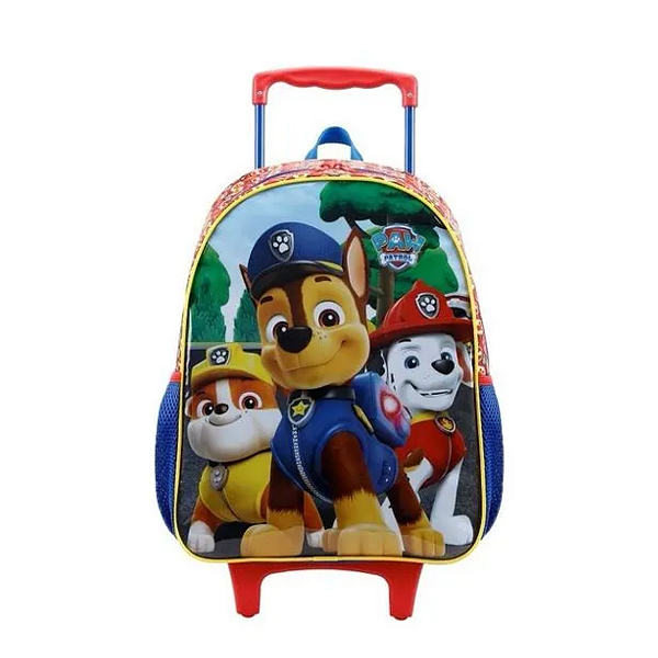 Mochila Escolar Patrulha Canina Com Rodinhas Xeryus