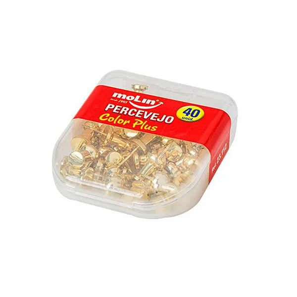 Percevejo Ouro Color Plus 40 Unidades Molin