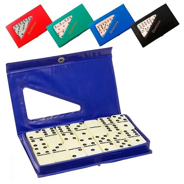 Jogo Dominó de Osso Profissional Com Estojo 28 peças
