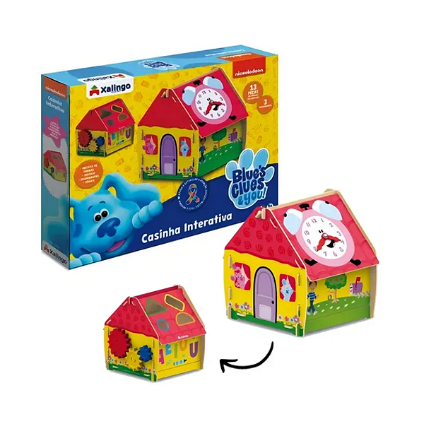 Jogo Educativo Didático Xalingo Casinha Interativa 14 Peças