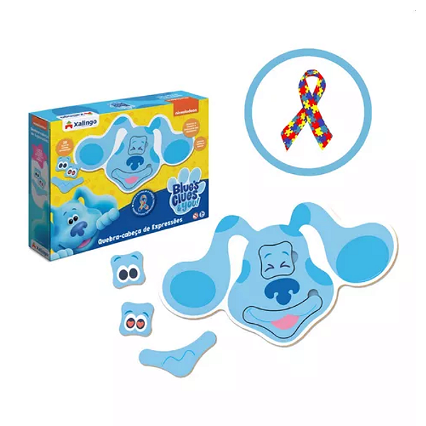 Jogo Educativo Didático Xalingo Quebra-Cabeça de Expressões 18 Peças