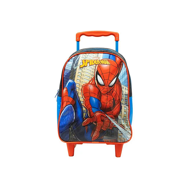 Mochila Escolar Spider-Man Com Rodinhas Homem Aranha Xeryus