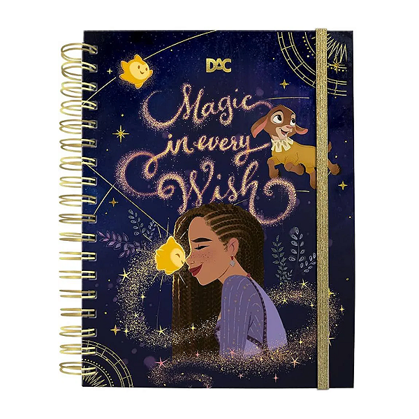 Caderno Inteligente Smart Universitário Disney Wish 10 Mat Removivel 90g