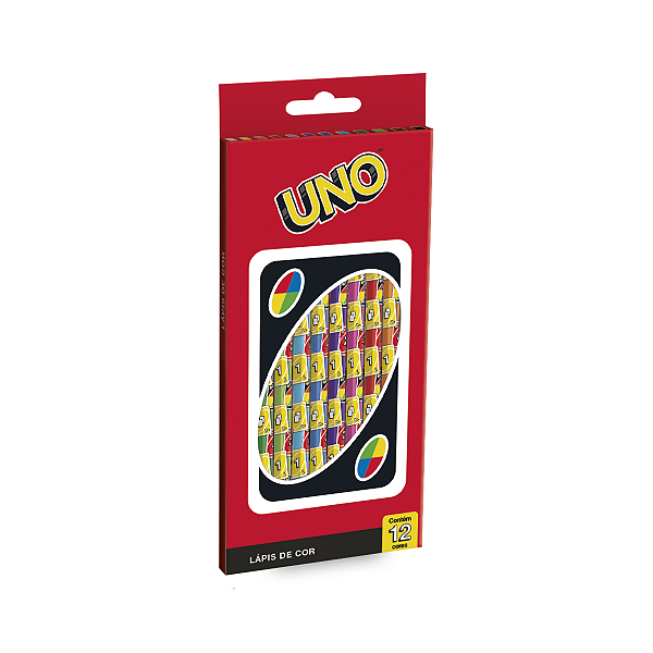 Lápis de Cor Jogo UNO 12 Cores Tris