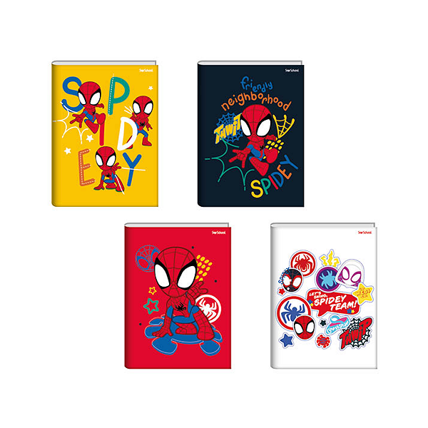 Caderno de bilhete Spidey Amigos Jandaia 1/4