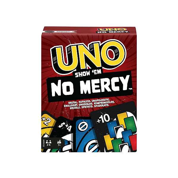 Jogo de Cartas Uno Show ´em No Mercy 168 Cartas Mattel