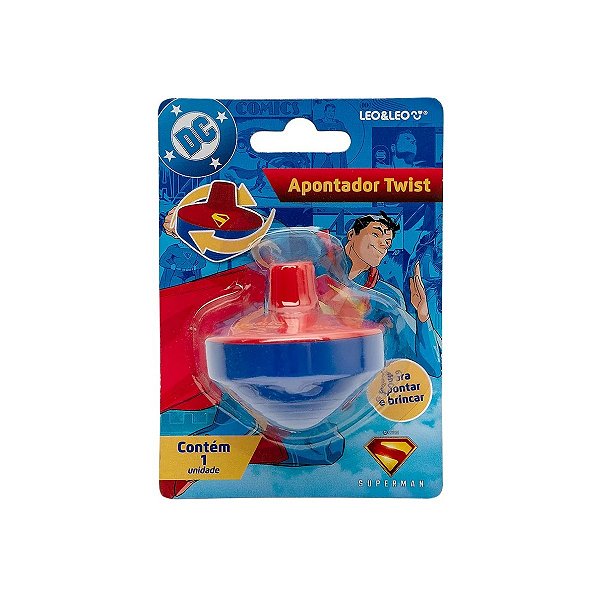 Apontador C/ Depósito Twist DC Superman Leo&Leo