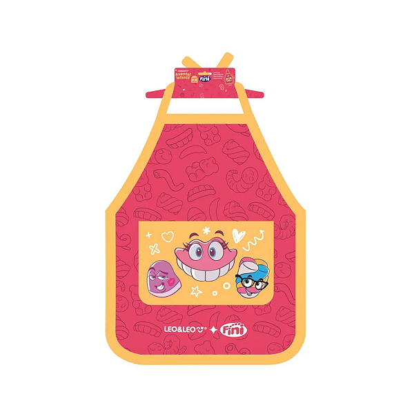 Avental Infantil C/ Bolso Bala Fini Impermeável Leo&Leo