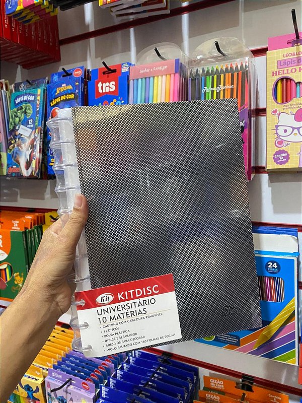Caderno Star 10 Mat Removível 90g Kitdisc