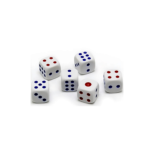 Kit 6 Dados Para Jogos 1,5x1,5x1,5cm Moment