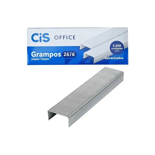 Grampo Office 5.000 Unidades 26/6 Cis