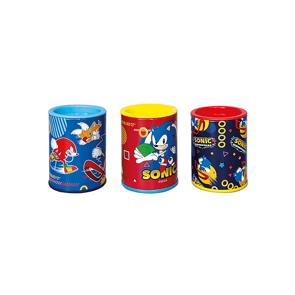 Apontador Sonic C/ Depósito Duplo Metal Leo&Leo