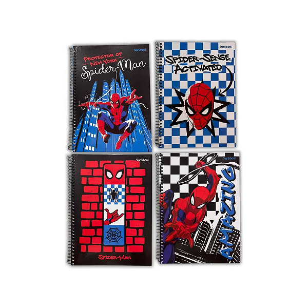Caderno Universitário Homem-Aranha Spider-Man Jandaia