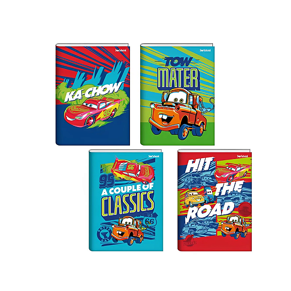 Caderno Brochura Carros Disney Jandaia