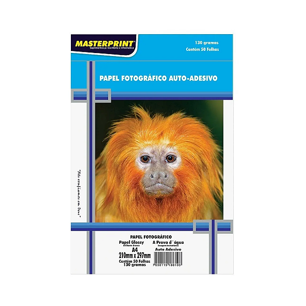 Papel Fotográfico Auto-Adesivos 180g A4 50 Folhas Off Paper