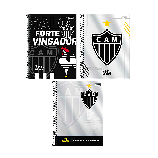 Caderno 10 Matérias Clube Atlético Mineiro Futebol Tilibra