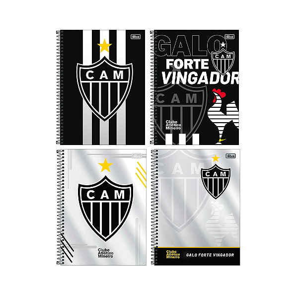 Caderno Universitário Clube Atlético Mineiro Futebol Tilibra