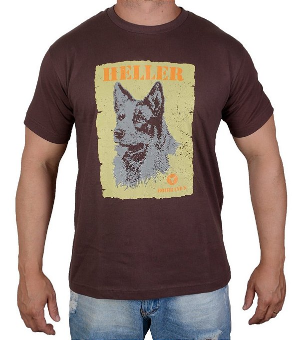 Camiseta Masculina Country Boibrand's Heller - Marron