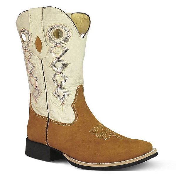 Bota Texana Country Masculino Couro Nobuck - Silverado Botas