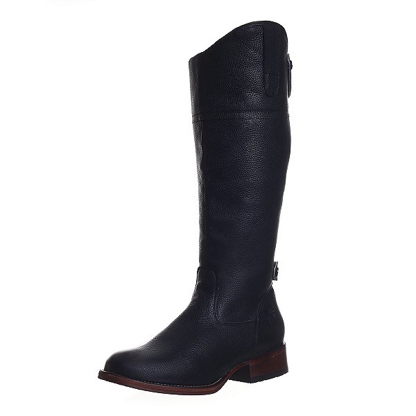 Bota Hipica Masculina com faca Acoplada Preto - Silverado Botas