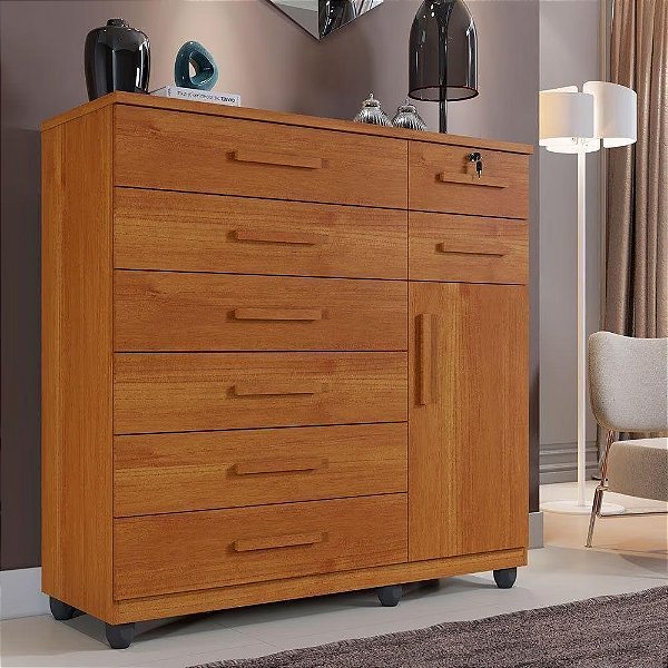 Cômoda New Vitoria 8G1P 1.23m - Benetil