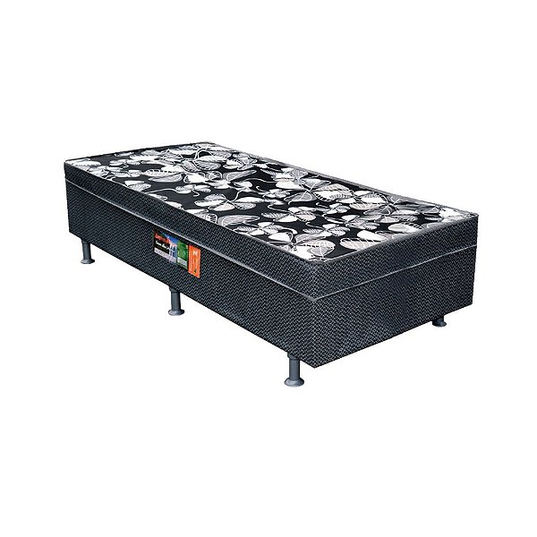 Colchobox solteiro tradicional ortopédica  até 80kg - Espuma Ativa