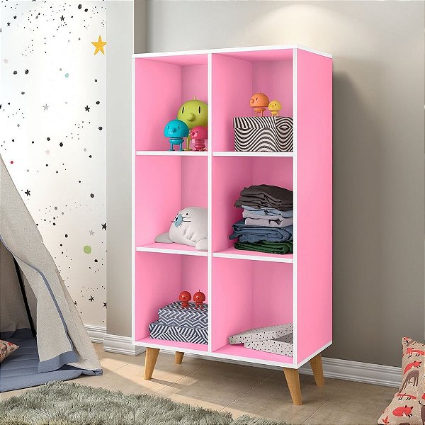 Estante Montessoriana 130 com 6 Nichos 100% MDF - JA Móveissr